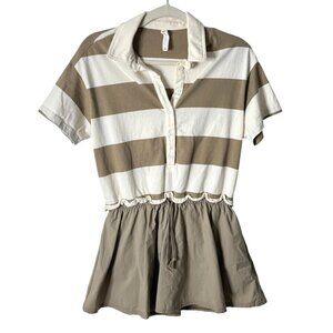 Anthropologie Daily Practice Ember Twofer Mini Dress Short-Sleeve Skort Size XS